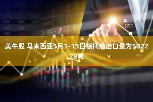 美牛股 马来西亚5月1-15日棕榈油出口量为502228吨